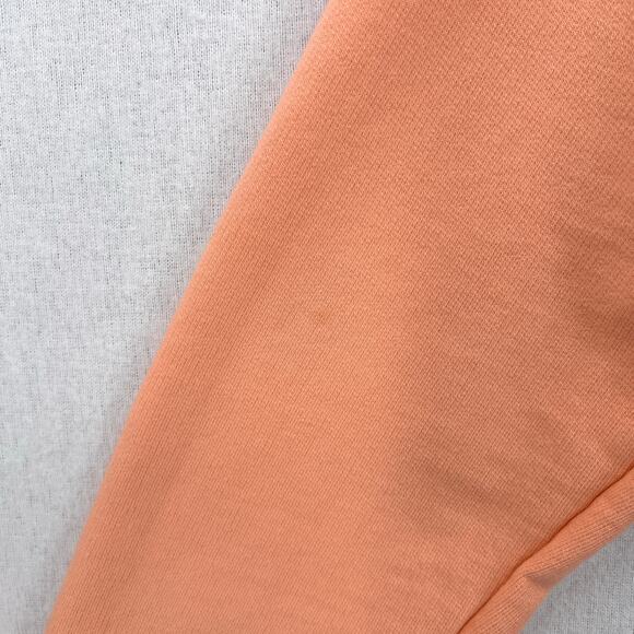 COTTON CITIZEN Milan Cropped Long Sleeve Sweatshirt Womens XS Melon Orange Mock - Picture 13 of 16